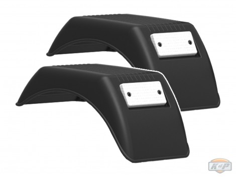 Guardabarros KART ADULTOS ( XL FRAME REAR MUDGUARDS 90 BLACK) 