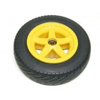 Rueda Completa AMARILLA wheel 5-sopke yellow 400/100-8 slick