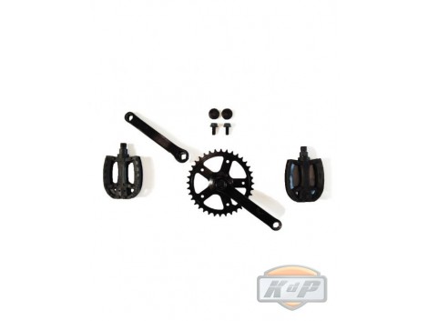 Plato biela y pedales para KART BERG (Crank Set et140. 36T)
