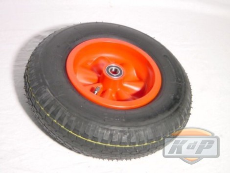 Wheel red 4.80/400-8 (Rueda Completa Roja)
